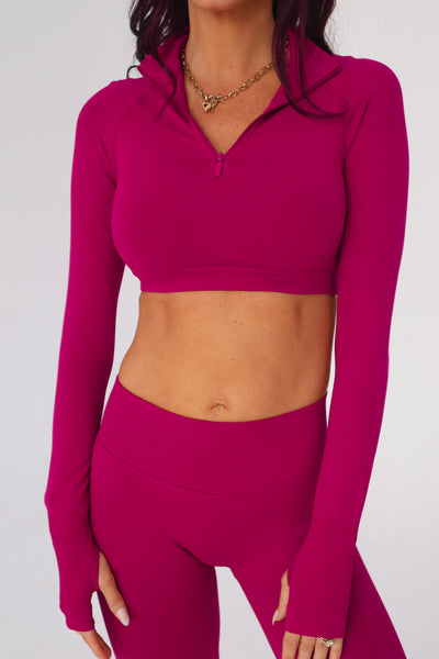 Worthy Cropped Jacket - Mulberry