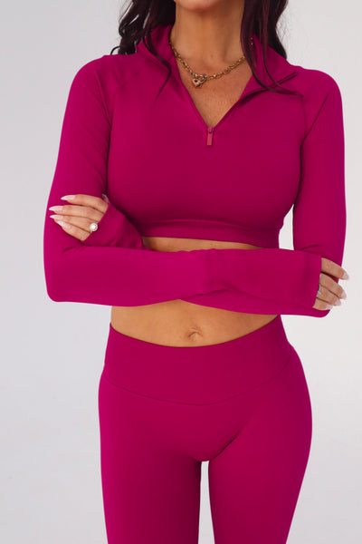 Worthy Cropped Jacket - Mulberry