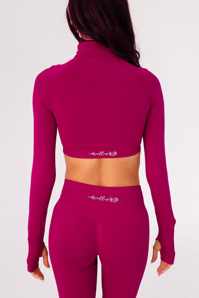 Worthy Cropped Jacket - Mulberry